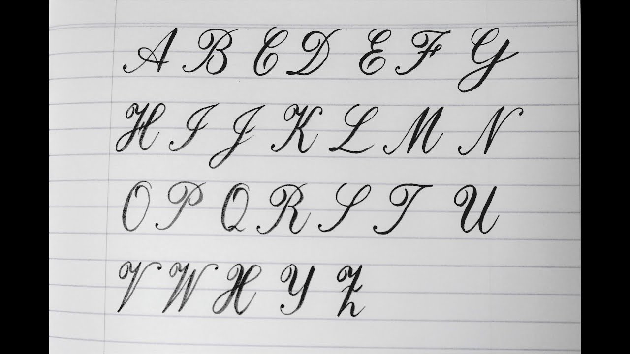 Capital Letters In Cursive - Free Printable Worksheet