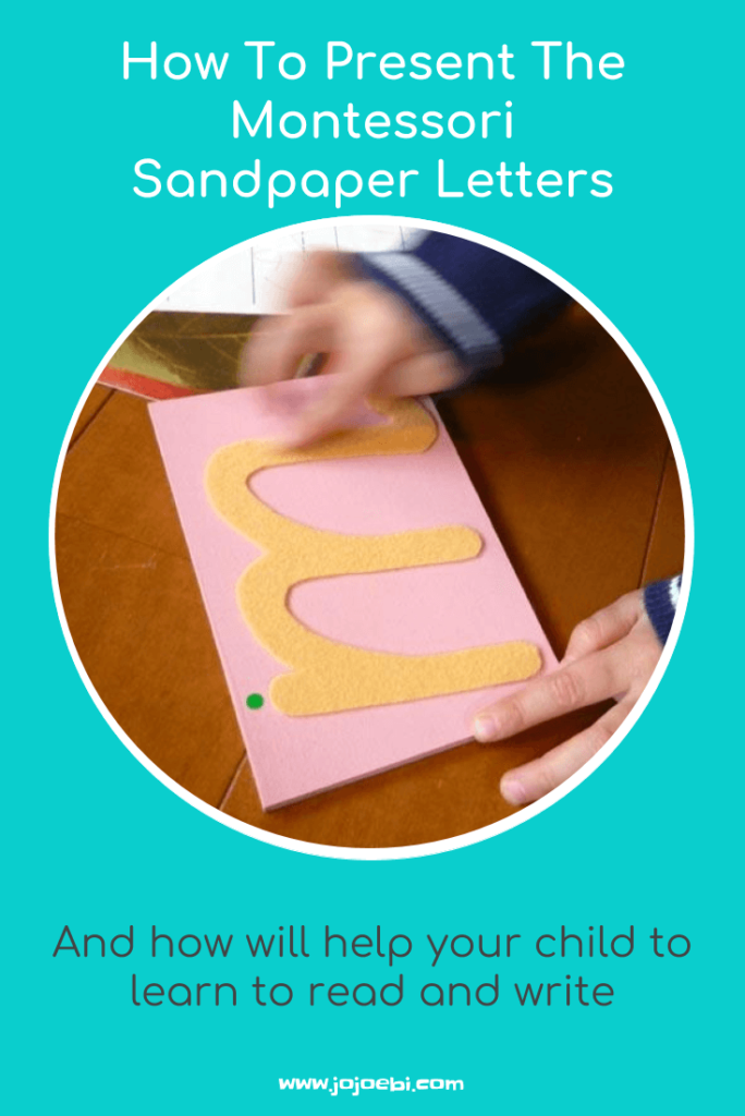 How To Present Montessori Sandpaper Letters » Jojoebi Regarding Letter Tracing Montessori