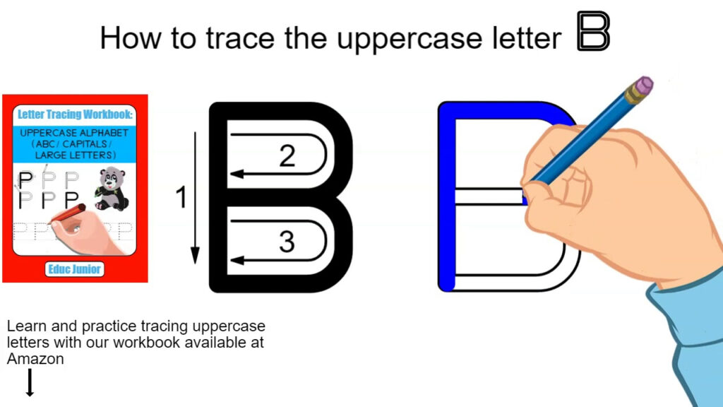 How To Trace The Uppercase Letter B Inside Letter Tracing Html5