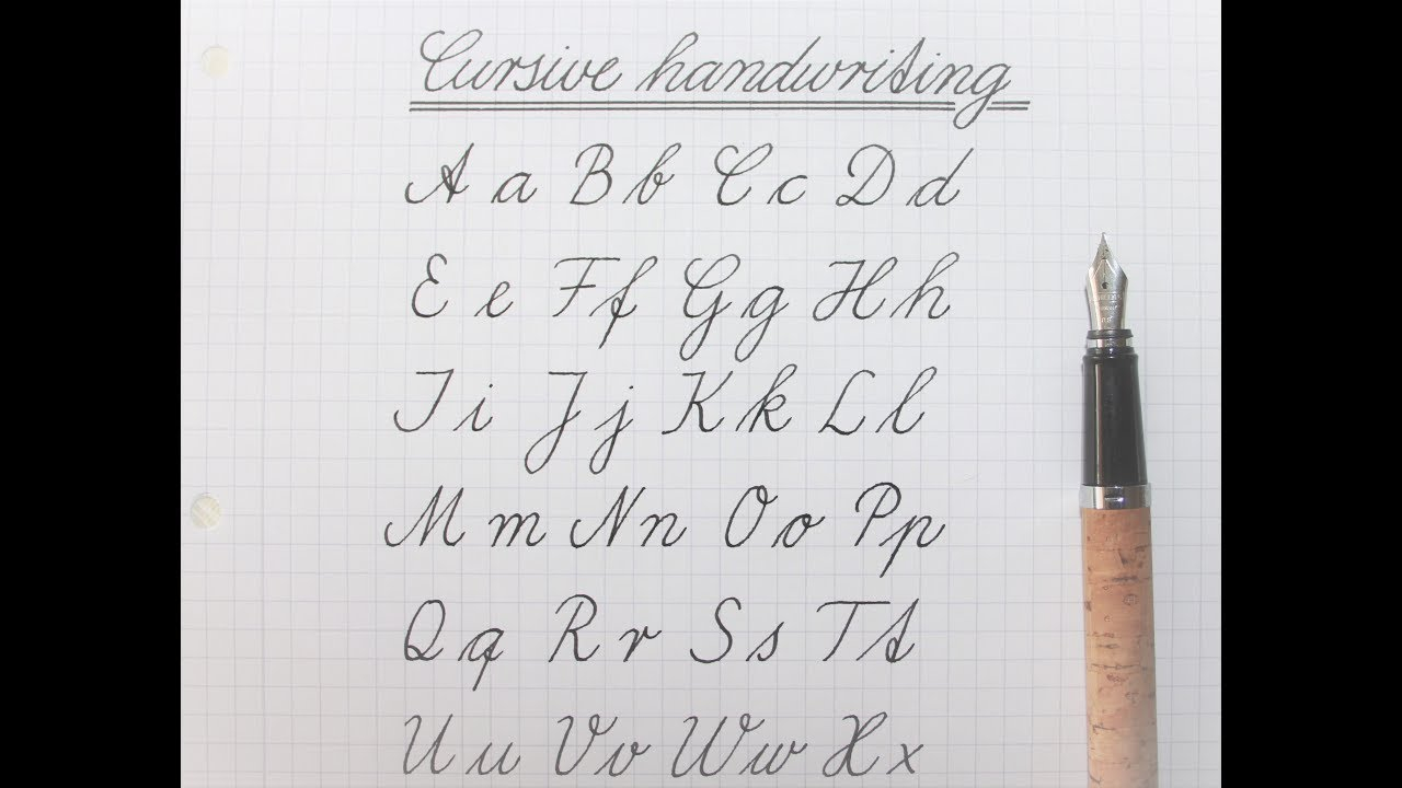 How To Write In Cursive - German Standard For Beginners