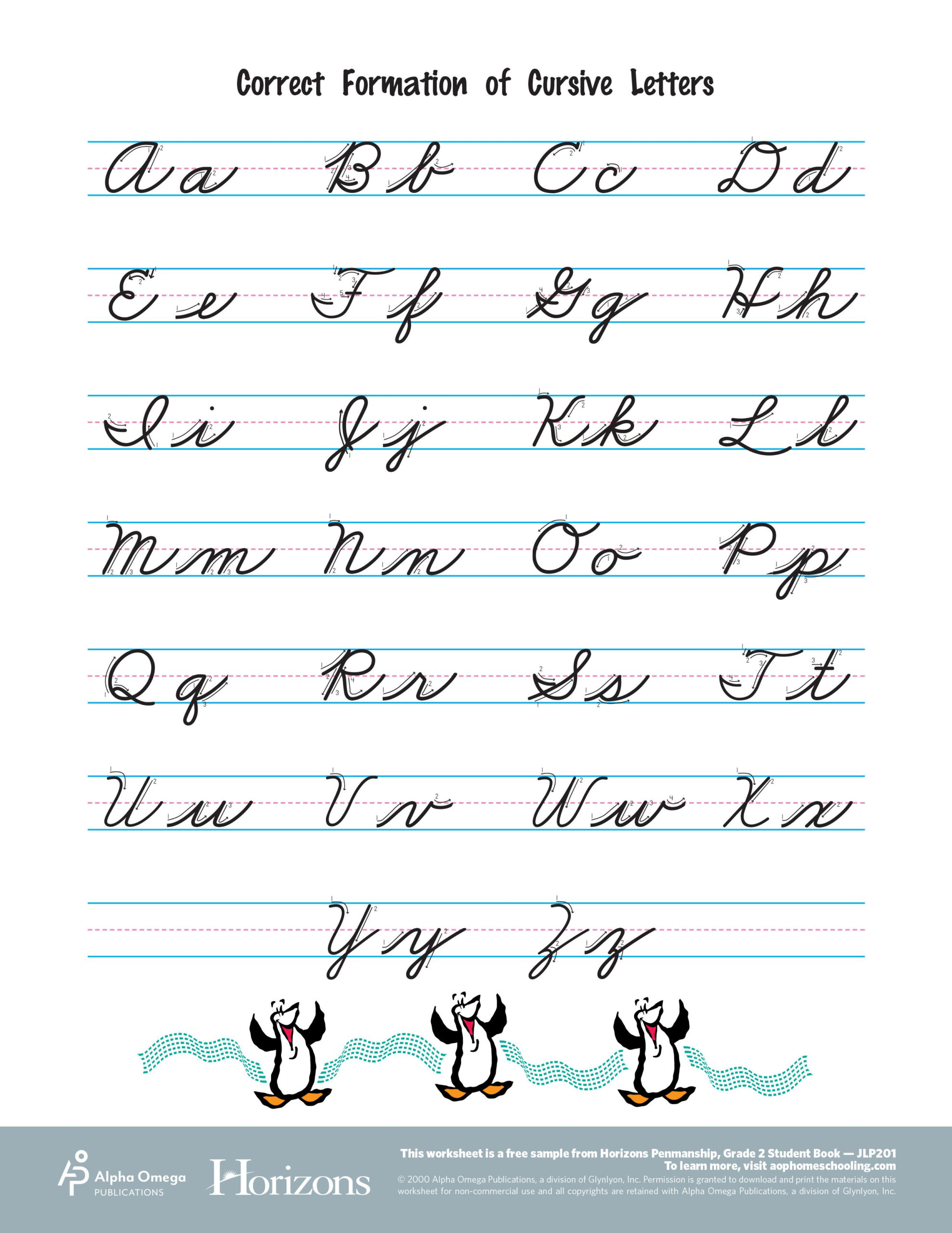 Interactive Cursive Letter Formation