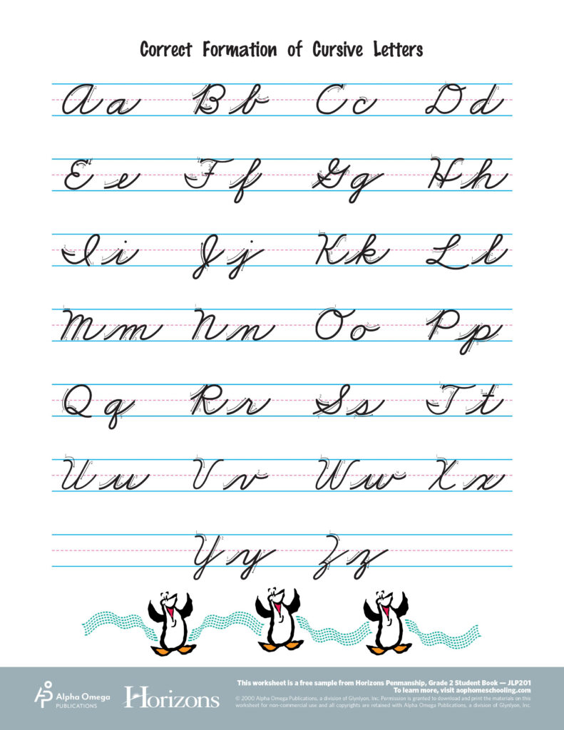 Interactive Cursive Letter Formation