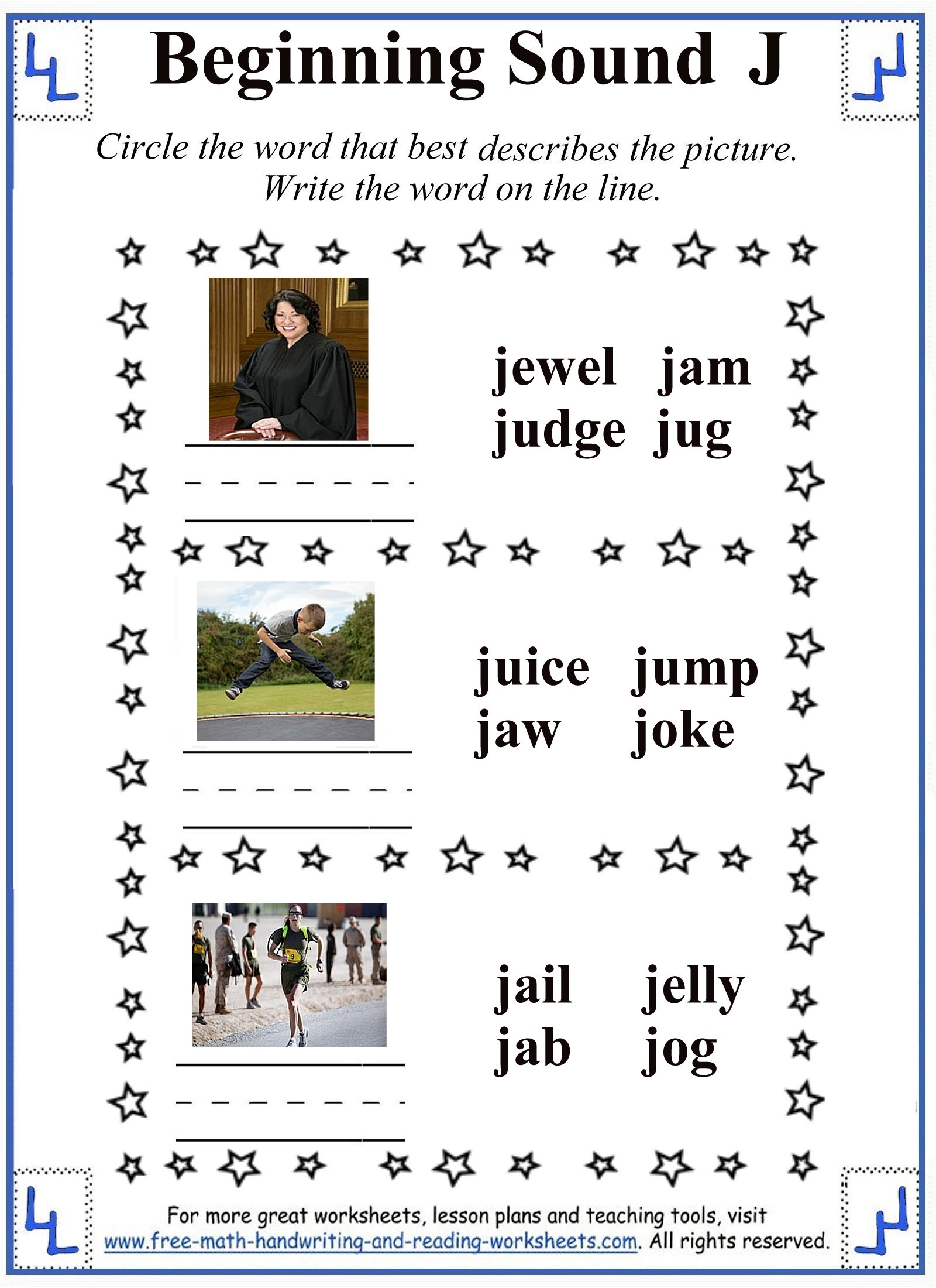 J Letter Worksheets regarding Letter J Worksheets For First Grade