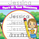Jessica Letter Tracing For Kids Trace My Name Workbook : Tracing Books For  Kids Ages 3   5 Pre K & Kindergarten Practice Workbook   Walmart With Regard To Tracing Name Mason