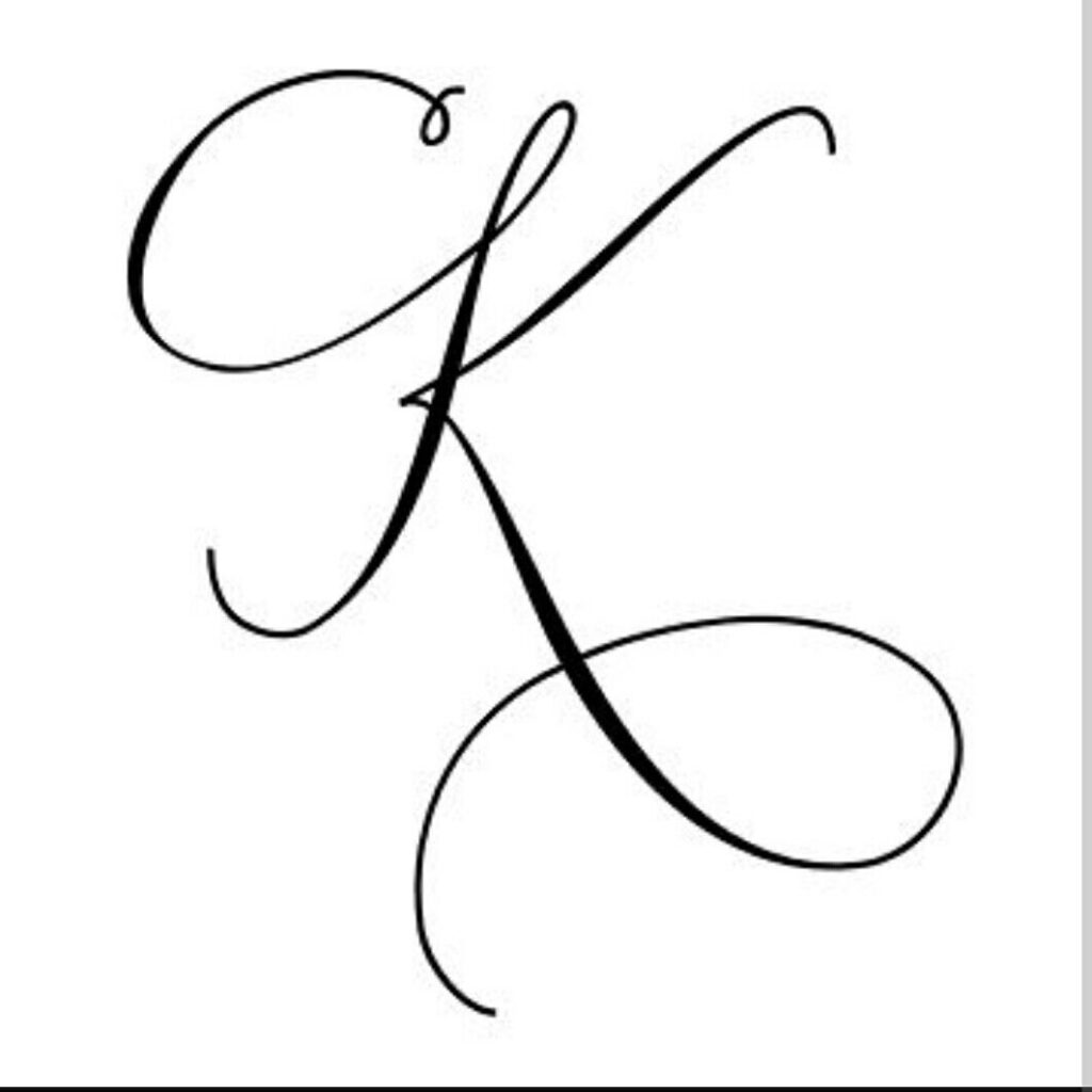 K Letter | Tattoo Lettering, Hand Lettering Alphabet, Tattoo