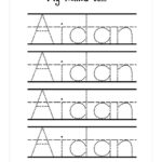Kids, Tracing Templates Create Worksheets Name Worksheet Pertaining To Name Tracing Worksheets Kidzone