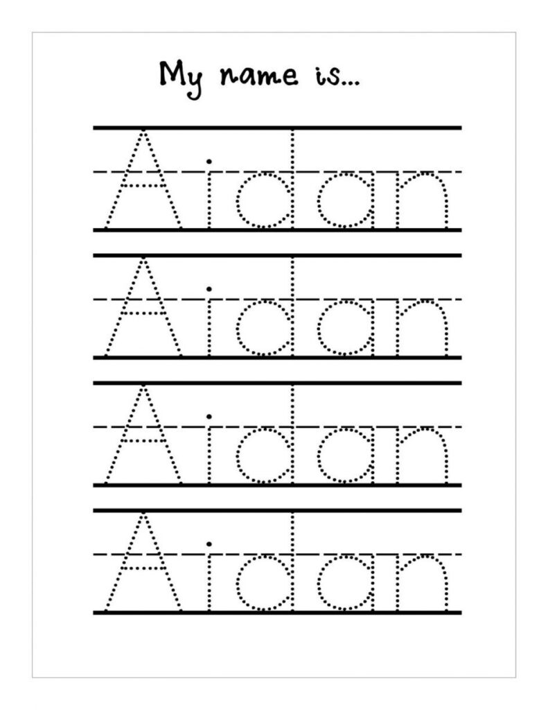 Kids, Tracing Templates Create Worksheets Name Worksheet Pertaining To Name Tracing Worksheets Kidzone