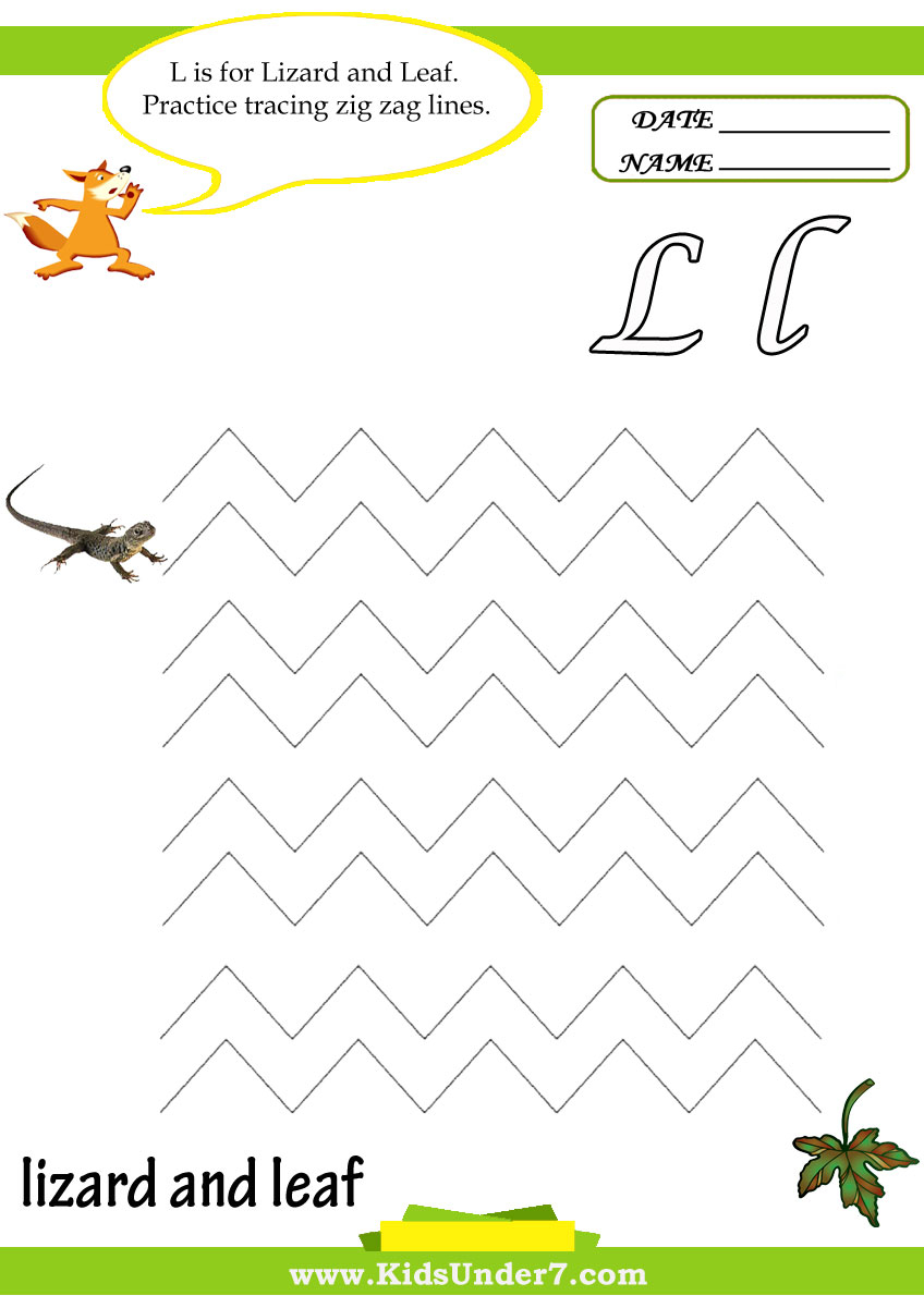 Kids Under 7: Letter L Worksheets