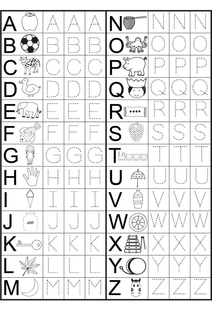 Kindergarten Alphabet Worksheets Printable | Preschool