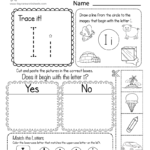 Kindergarten Phonics Worksheets Beginning Sounds I Worksheet