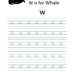 Kindergarten Worksheets: Alphabet Tracing Worksheets   W