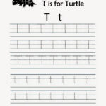 Kindergarten Worksheets: Printable Tracing Worksheet Inside Alphabet T Worksheets