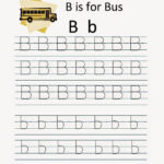 Kindergarten Worksheets: Printable Tracing Worksheet With Regard To Alphabet B Tracing Worksheet