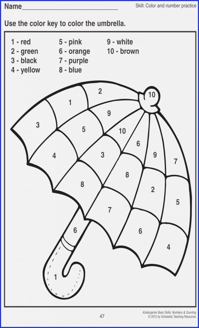 Kingandsullivan Number Recognition Worksheets Kindergarten