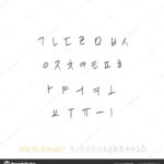 Korean Alphabet / Handwritten Calligraphy 182926476