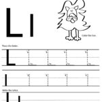 L Free Handwriting Worksheet Print 2,400×2,988 Pixels In Letter L Tracing Worksheets Preschool
