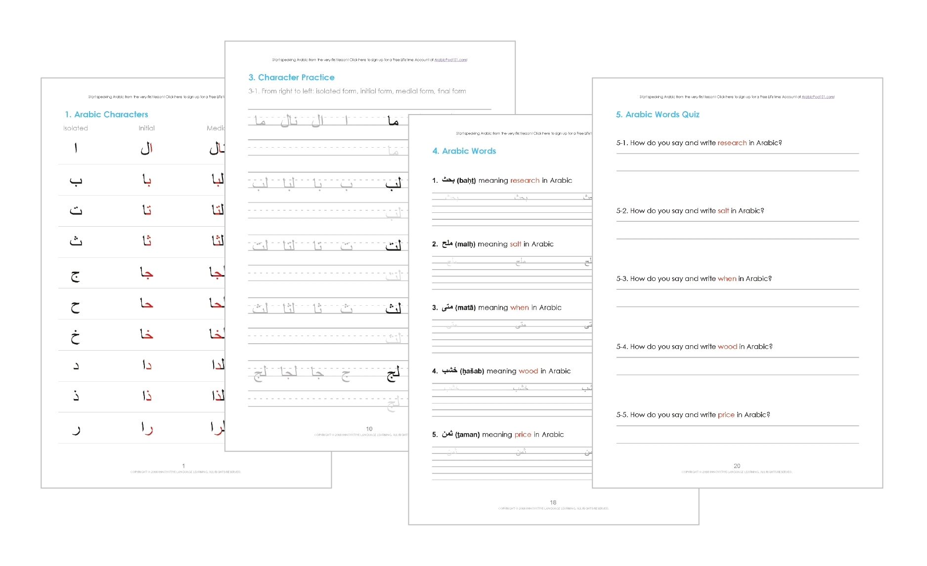 Learn The Arabic Alphabet With The Free Ebook - Arabicpod101