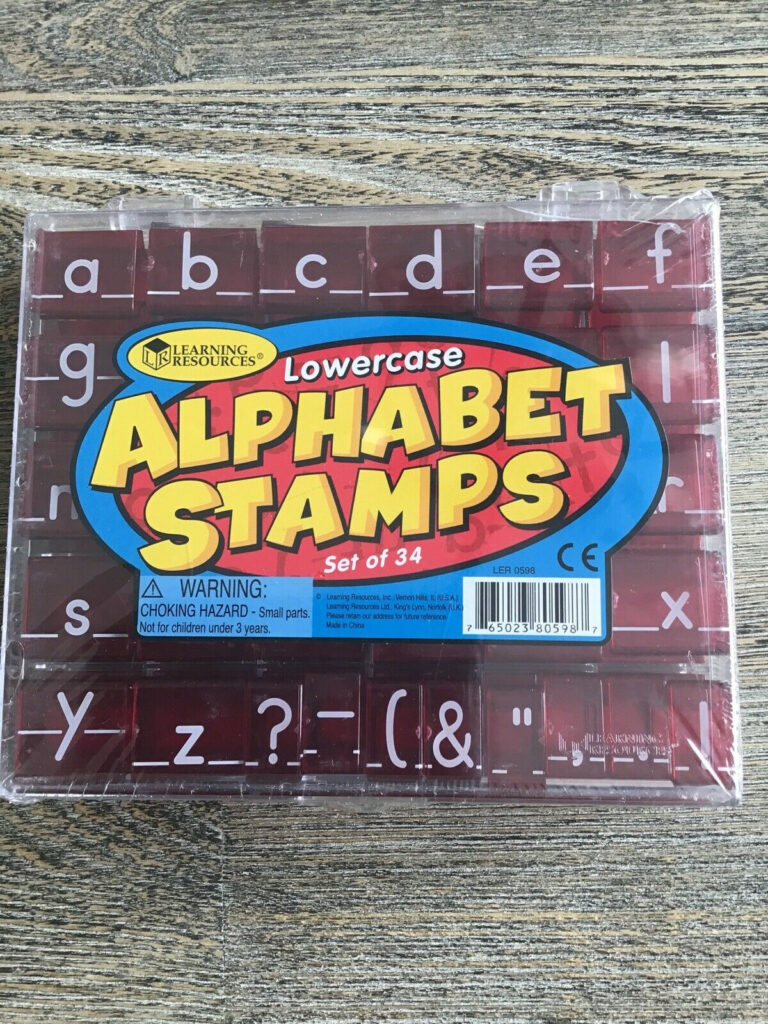Learning Resources Lowercase Alphabet Stamps Set Of 34 Pertaining To Alphabet Tracing Stamps