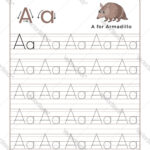 Letter A Alphabet Tracing Book With Example And For Alphabet Tracing Book Pdf