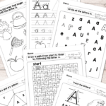 Letter A Worksheets   Alphabet Series   Easy Peasy Learners Inside Alphabet Worksheets Letter A