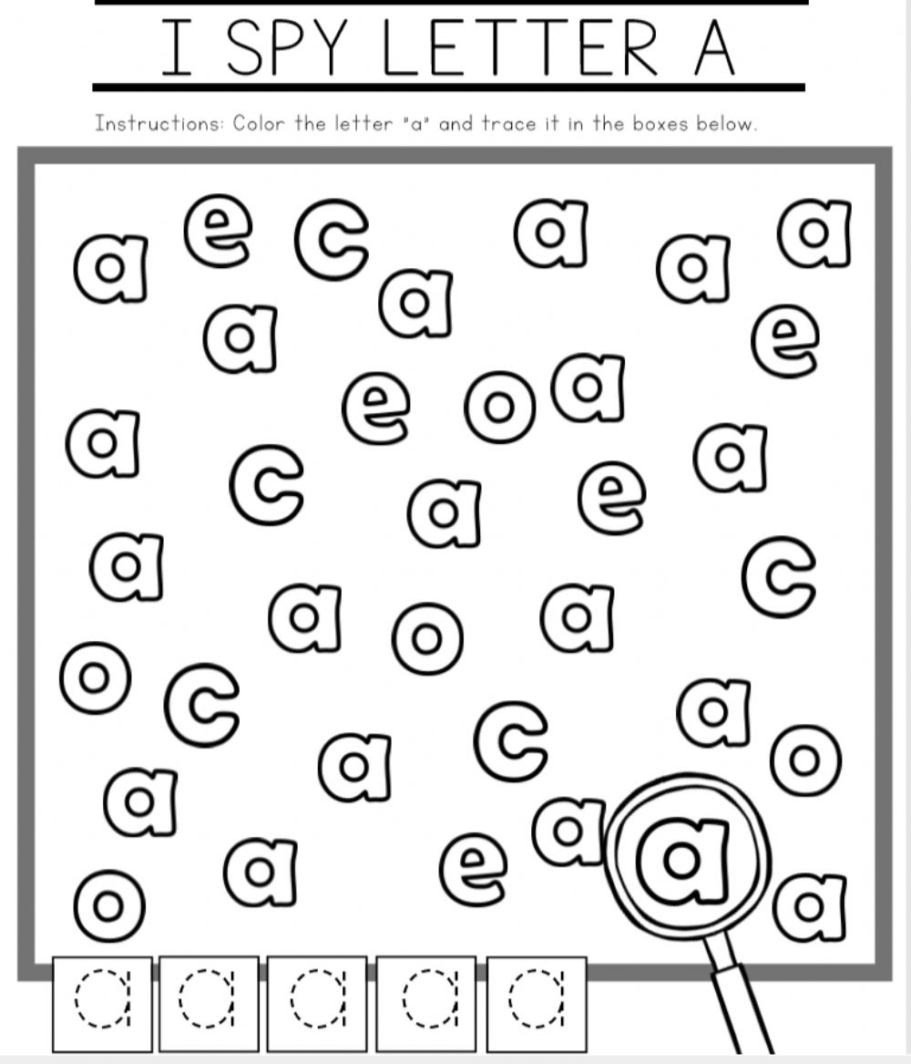 Letter Aa: The Alphabet Worksheet intended for Alphabet Worksheets Letter A