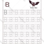 Letter B Alphabet Tracing Book With Example And Intended For Alphabet B Tracing Worksheet