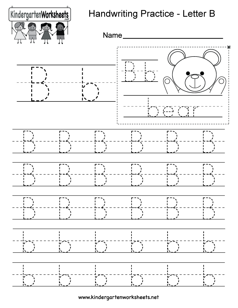 Letter B Writing Practice Worksheet. This Series Of for Alphabet B Tracing Worksheet