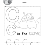 Letter C Alphabet Activity Worksheet   Doozy Moo For Letter C Worksheets For Kindergarten