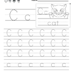 Letter C Writing Practice Worksheet. This Series Of Throughout Alphabet Worksheets Pinterest