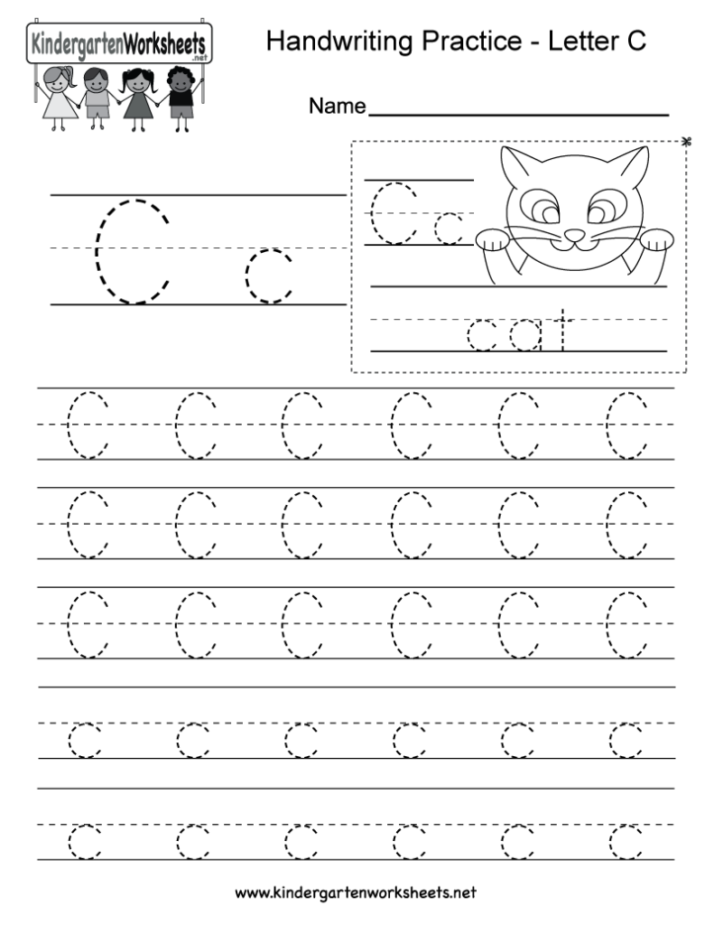 Letter C Writing Practice Worksheet. This Series Of Throughout Alphabet Worksheets Pinterest