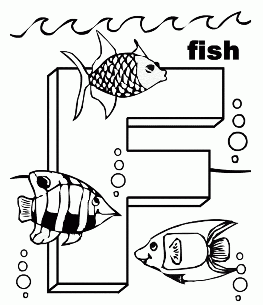 Letter Coloring Page Free Printable Worksheets G Words The Pertaining To Letter F Worksheets Coloring Page