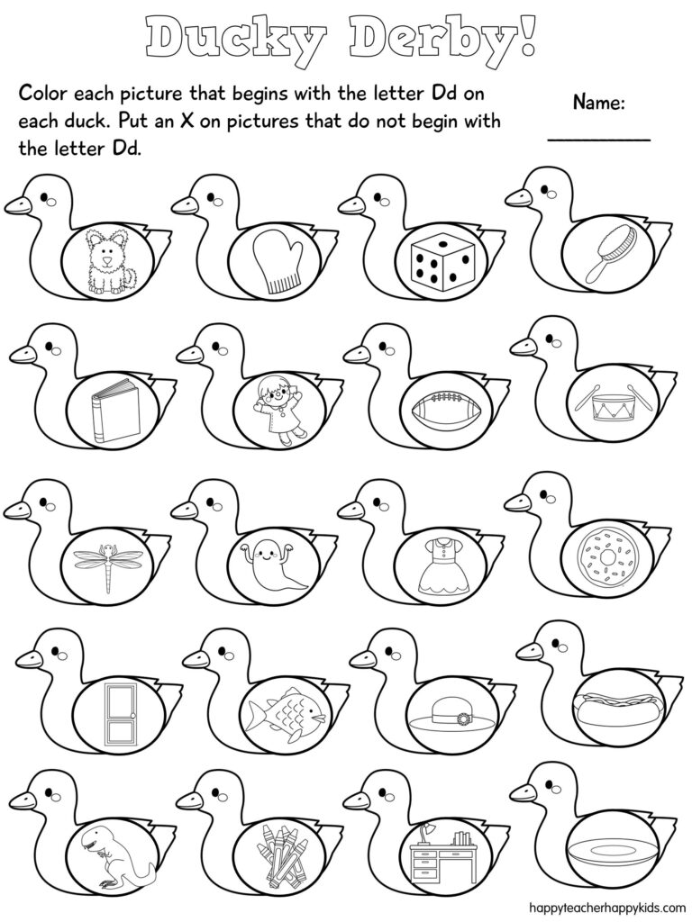 Letter D Practice | Letter D Worksheet, Kindergarten Regarding Letter D Worksheets For 2 Year Olds