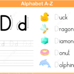 Letter D Tracing Worksheet | Free Printable Puzzle Games Pertaining To Letter D Tracing Worksheets Free