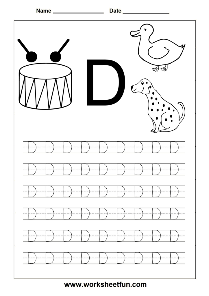 Letter D Worksheets Hd Wallpapers Download Free Letter D Inside Alphabet Tracing Hd
