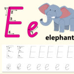 Letter E Tracing Alphabet Worksheets   Download Free Vectors With Regard To Alphabet Tracing Letter E
