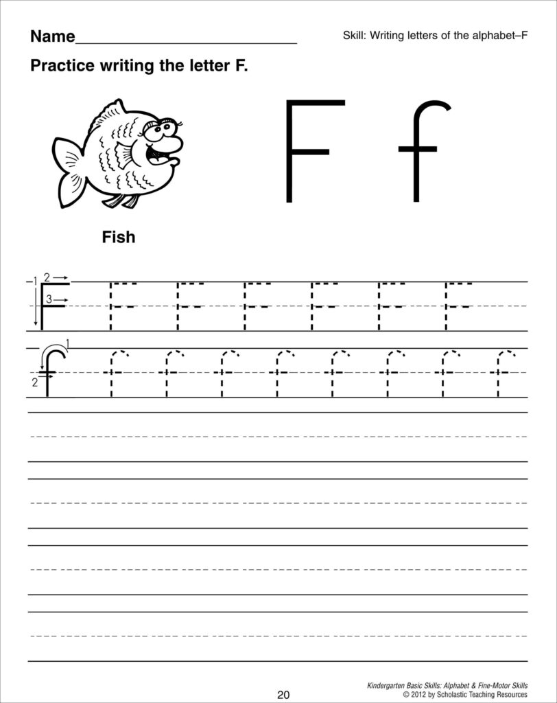 Letter F Tracing Page | Alphabetworksheetsfree