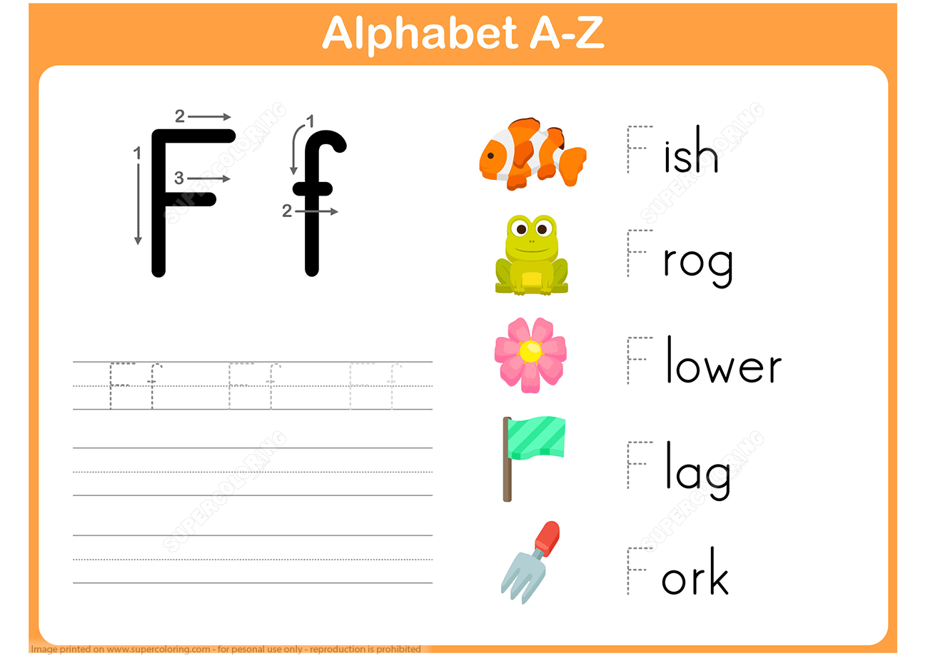 Letter F Tracing Worksheet | Free Printable Puzzle Games with regard to Letter F Tracing Printable