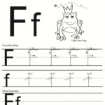 Letter F Worksheet For Preschool And Kindergarten With Letter F Tracing Sheet