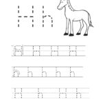 Letter H Worksheets With H Letter Tracing