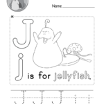 Letter J Alphabet Activity Worksheet   Doozy Moo Regarding Letter J Worksheets For Preschool