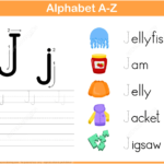 Letter J Tracing Worksheet | Free Printable Puzzle Games Pertaining To Alphabet Tracing Letter J