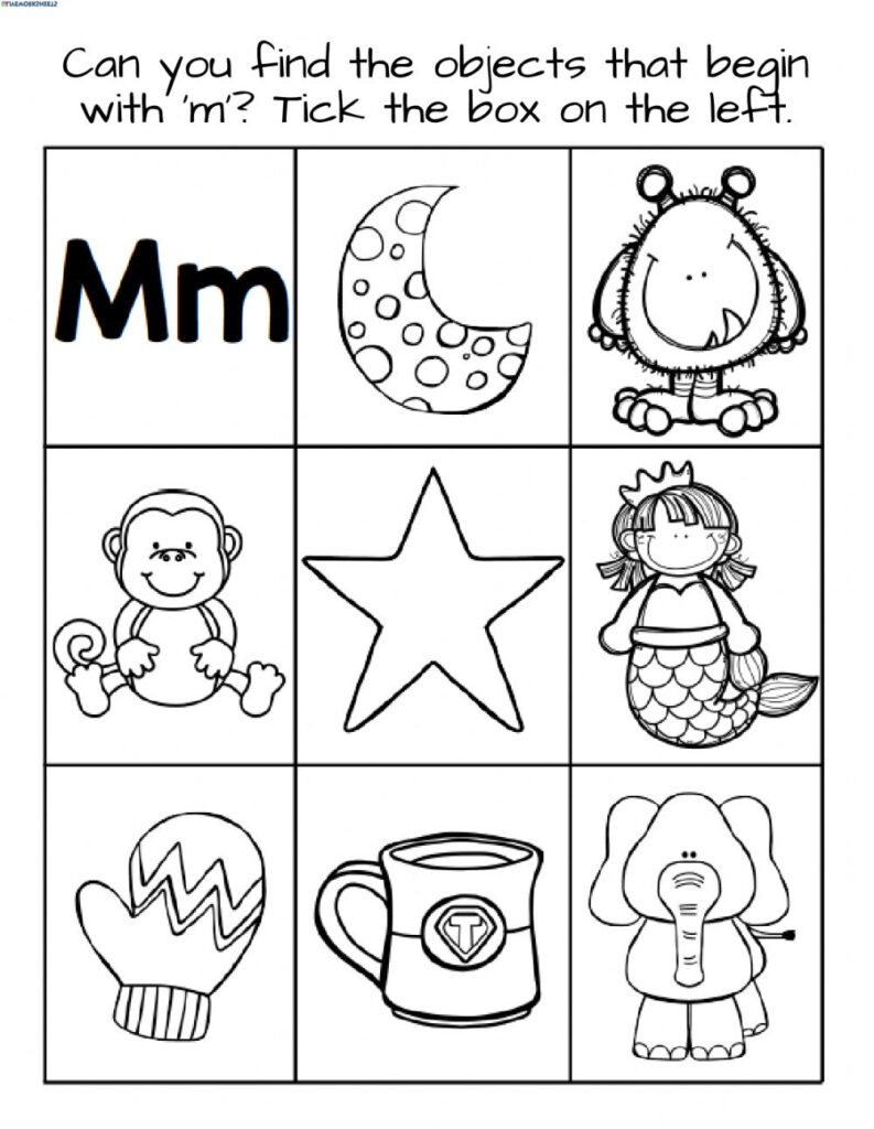 Letter M   Interactive Worksheet In Letter M Worksheets Pdf