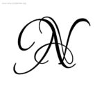 Letter N Calligraphy | Lettering Alphabet Fonts, Calligraphy