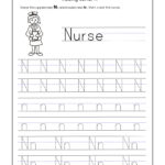 Letter N Worksheets For Kindergarten – Trace Dotted Letters In Letter N Tracing Printable