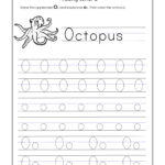 Letter O Worksheets For Kindergarten – Trace Dotted Letters Regarding Letter Tracing O