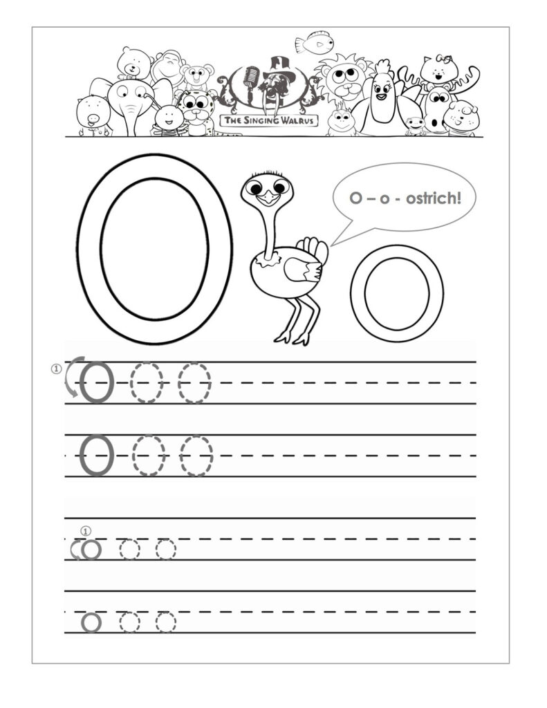 Letter O Worksheets For Preschool | Activity Shelter With Letter O Tracing Worksheets Preschool