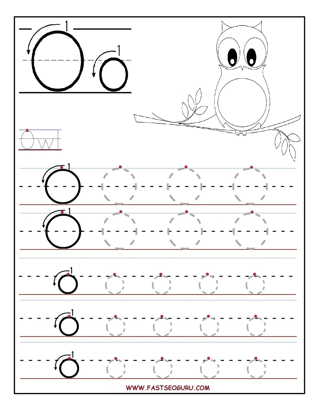 Letter O Worksheets For Preschool with Letter O Worksheets For Preschool