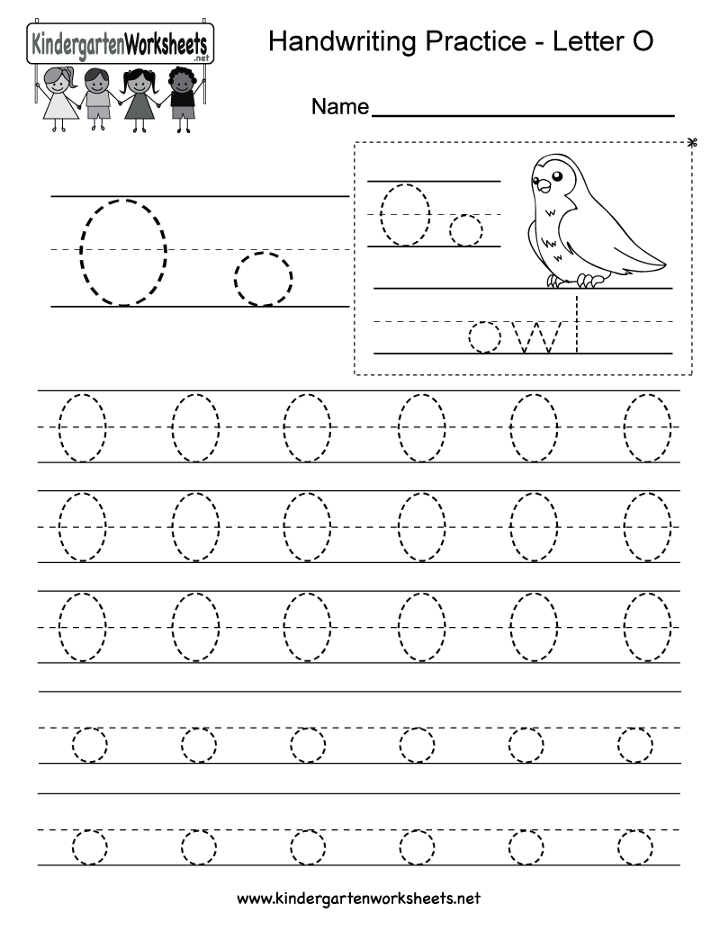 Letter O Writing Practice Worksheet - Free Kindergarten for Letter O Worksheets For Kindergarten Pdf