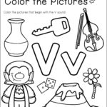 Letter Of The Week Crafts Worksheets For Kindergarten Regarding Letter V Worksheets For First Grade