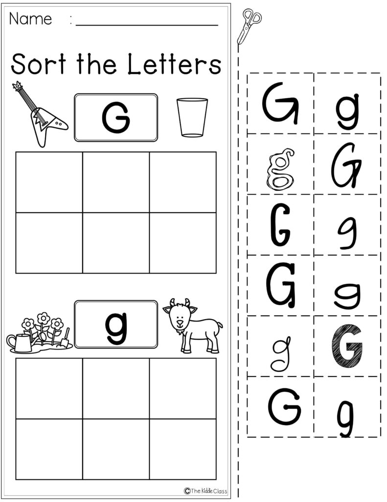 Letter Of The Week G Is Perfect For The Beginning Of The Intended For Letter L Worksheets Cut And Paste
